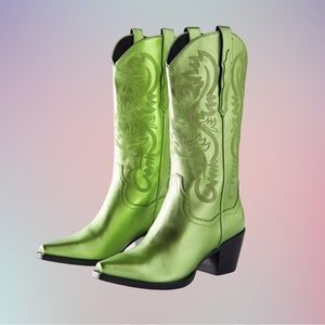 Jefferey Campbell Dagget Western Metallic Green